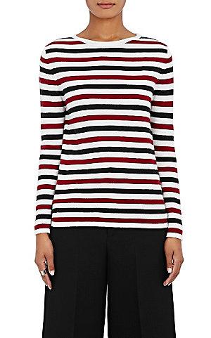 Barneys New York Women's Striped Cashmere Sweater