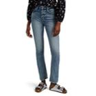 Current/elliott Women's Stovepipe High-rise Straight Jeans - Blue