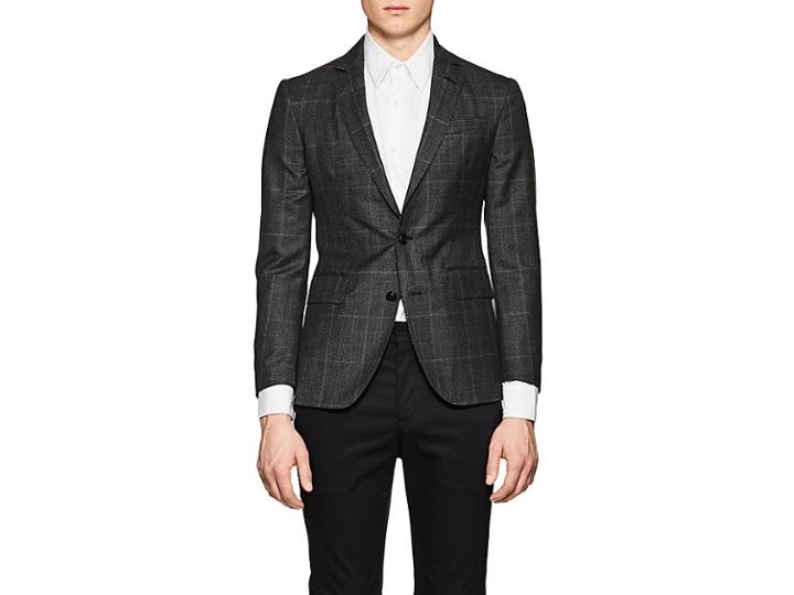 Brooklyn Tailors Men's Bkt50 Checked Wool Two-button Sportcoat