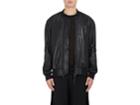 Helmut Lang Men's Leather Bondage-inspired Sleeves Bomber Jacket