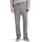 Lanvin Men's Checked Wool Slim Trousers - Gray