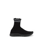 Maison Margiela Men's Striped Sock Sneakers - Black