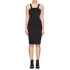 Helmut Lang Women's Cotton Multi-layered Fitted Dress-black