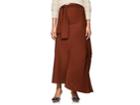 Victoria Beckham Women's Pleated-inset Wool Canvas Belted Skirt
