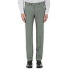 Isaia Men's Cortina Linen Trousers-olive