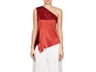 Narciso Rodriguez Women's Silk Satin One-shoulder Blouse