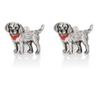 Barneys New York Men's Beagle Cufflinks-silver