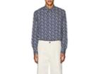 Paul Smith Men's Floral Cotton Poplin Slim Shirt