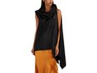 Rick Owens Women's Side-draped Leather Top