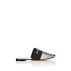Givenchy Women's Bedford Metallic Leather Mules - Dark Gray