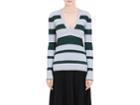 Proenza Schouler Women's Striped Rib-knit Wool-silk-cashmere Sweater
