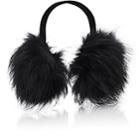 Barneys New York Women's Fur Earmuffs-black
