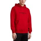 Givenchy Men's Logo Cotton Terry Hoodie - Red