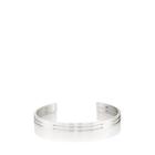 Le Gramme Women's Punched Ribbon Cuff-silver