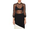 Givenchy Women's Studded Sheer Tulle Blouse