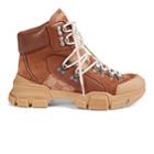 Gucci Women's Flashtrek Hiker Boots - Brown