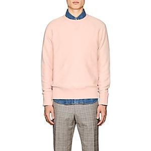 Rag & Bone Men's Racer Cotton Sweatshirt-open Pink