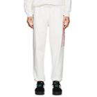 Adidas Originals By Alexander Wang Men's Logo Cotton Fleece Jogger Pants-white