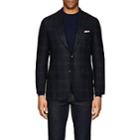 Kiton Men's Checked Cashmere-blend Two-button Sportcoat-navy