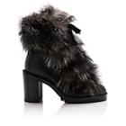 Christian Louboutin Women's Fanny Leather & Fur Ankle Boots-version Black, Multi