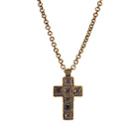 Gucci Men's Cross Necklace - Black