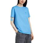 Acne Studios Women's Ellison Face Cotton T-shirt - Blue