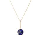 Retrouvai Women's Signature Compass Pendant Necklace-blue