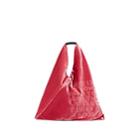 Mm6 Maison Margiela Women's Special-edition Aids Velvet Triangle Bag - Pink
