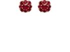 Mcteigue & Mcclelland Women's Berry Cluster Ruby Stud Earrings
