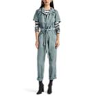 Nsf Women's Macy Canvas Belted Jumpsuit - Green