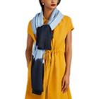 Denis Colomb Women's Malibu Tie-dyed Slub Cashmere-silk Flannel Scarf - Blue