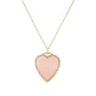 Jennifer Meyer Women's Pink Opal & Diamond Heart Necklace - Pink