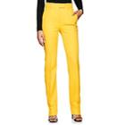 Calvin Klein 205w39nyc Women's Virgin Wool Twill Trousers-yellow