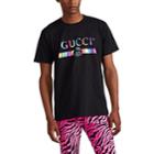 Gucci Men's Iridescent-logo-print Cotton T-shirt - Black