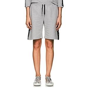 Sapopa Women's Lace-detailed Cotton French Terry Sweatshorts-gray