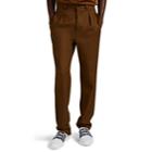 Givenchy Men's Cavalry Twill Pleated Trousers - Brown