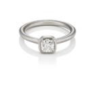 Tate Union Women's White-diamond Solitaire Ring