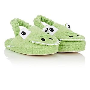 Yikes Twins Kids' Alligator Slippers-green
