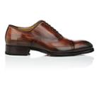 Harris Men's Cap-toe Burnished Leather Balmorals-red, Brown