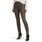 J Brand Women's Maria Leather High-rise Skinny Pants - Gray