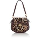 Chlo Women's Small Leather & Flocked Fabric Shoulder Bag-brown