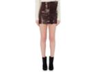 Saint Laurent Women's Ruffle Eel-skin Miniskirt