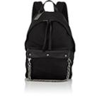 Faith Connexion Men's Leather-trimmed Twill Backpack-black