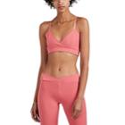 Live The Process Women's Jersey Crossover Sports Bra - Pink
