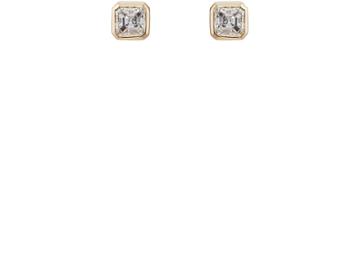 Grace Lee Women's Asscher-cut Diamond Stud Earrings