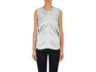 Helmut Lang Women's Ruched-armhole Silk Satin Top