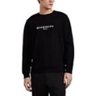 Givenchy Men's Logo Cotton French Terry Sweatshirt - Black