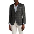 Isaia Men's Sanita Plaid Wool-blend Two-button Sportcoat - Gray