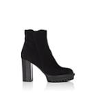 Gianvito Rossi Women's Suede & Shearling Ankle Boots-black
