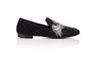 Giuseppe Zanotti Men's Crystal-embellished Suede Venetian Loafers